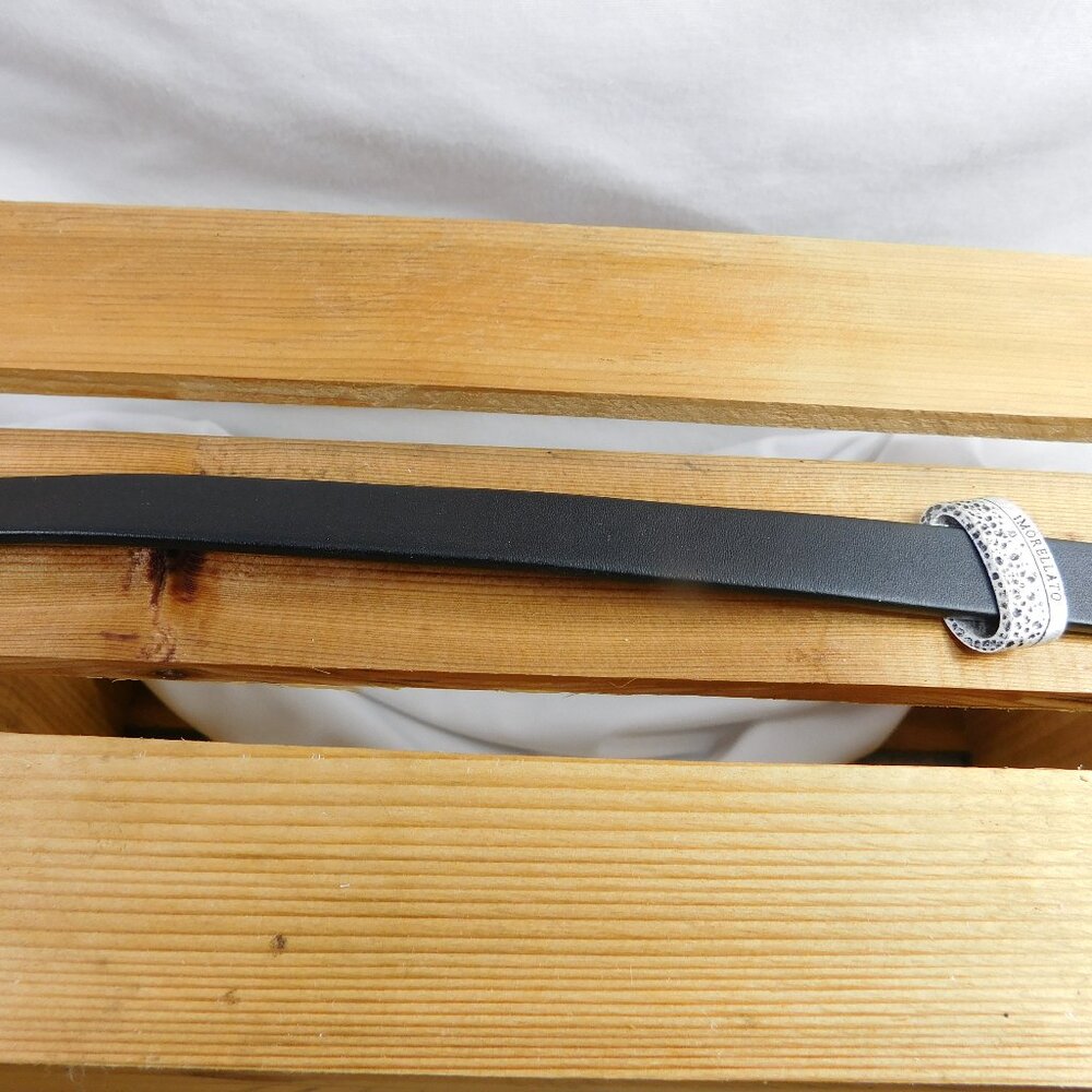 Ladies Morellato Black Leather Bracelet